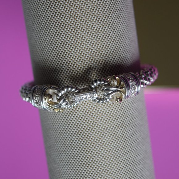 Silver & Gold Diamond Bracelet
